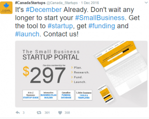 get access to the small business startup portal