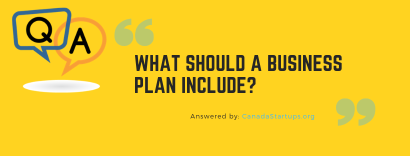 What should a business plan include