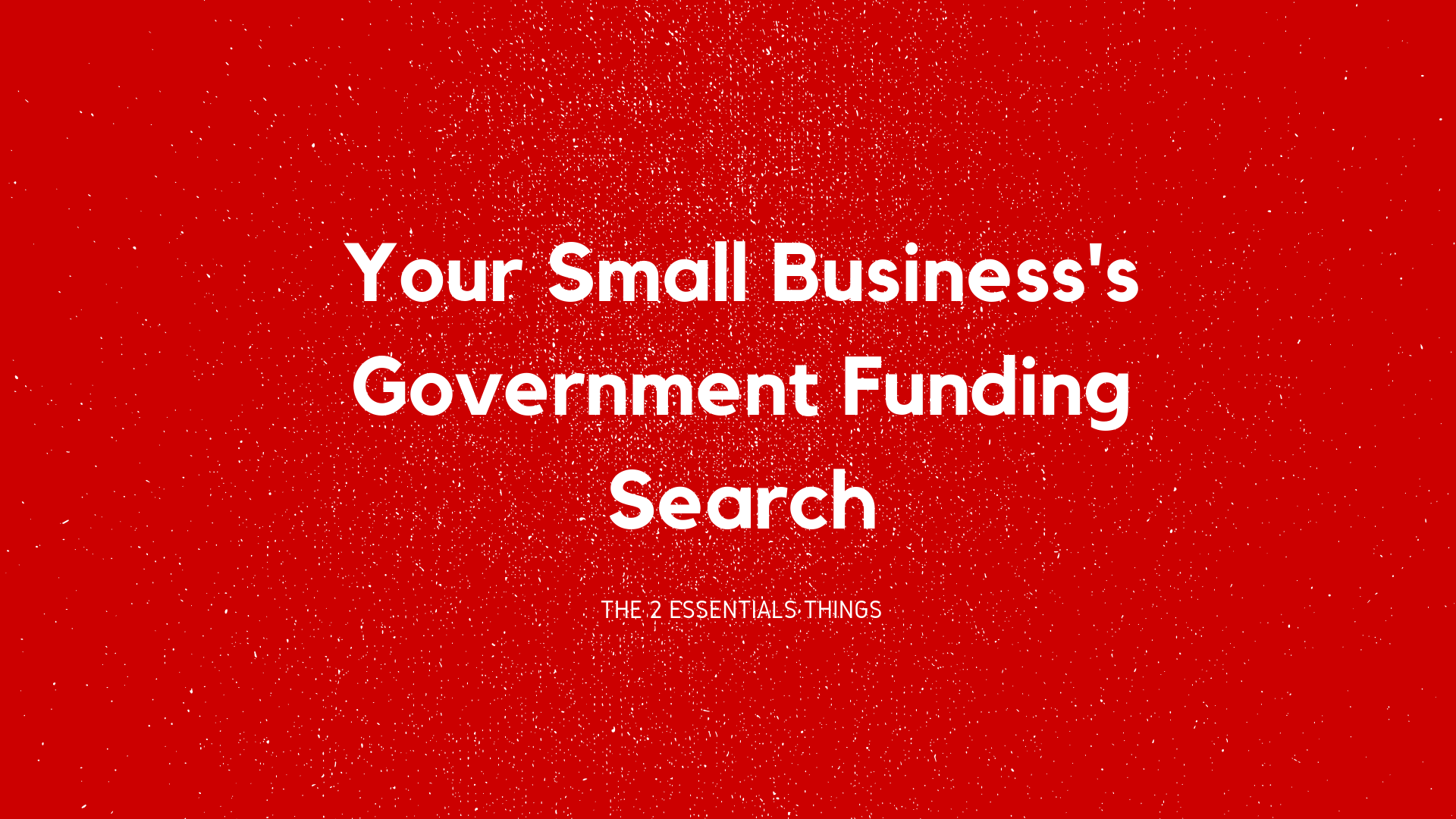 government funding search