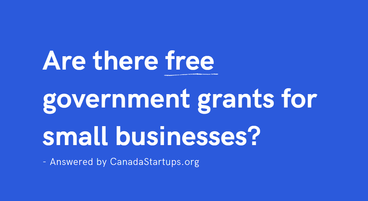 free government grants for small businesses