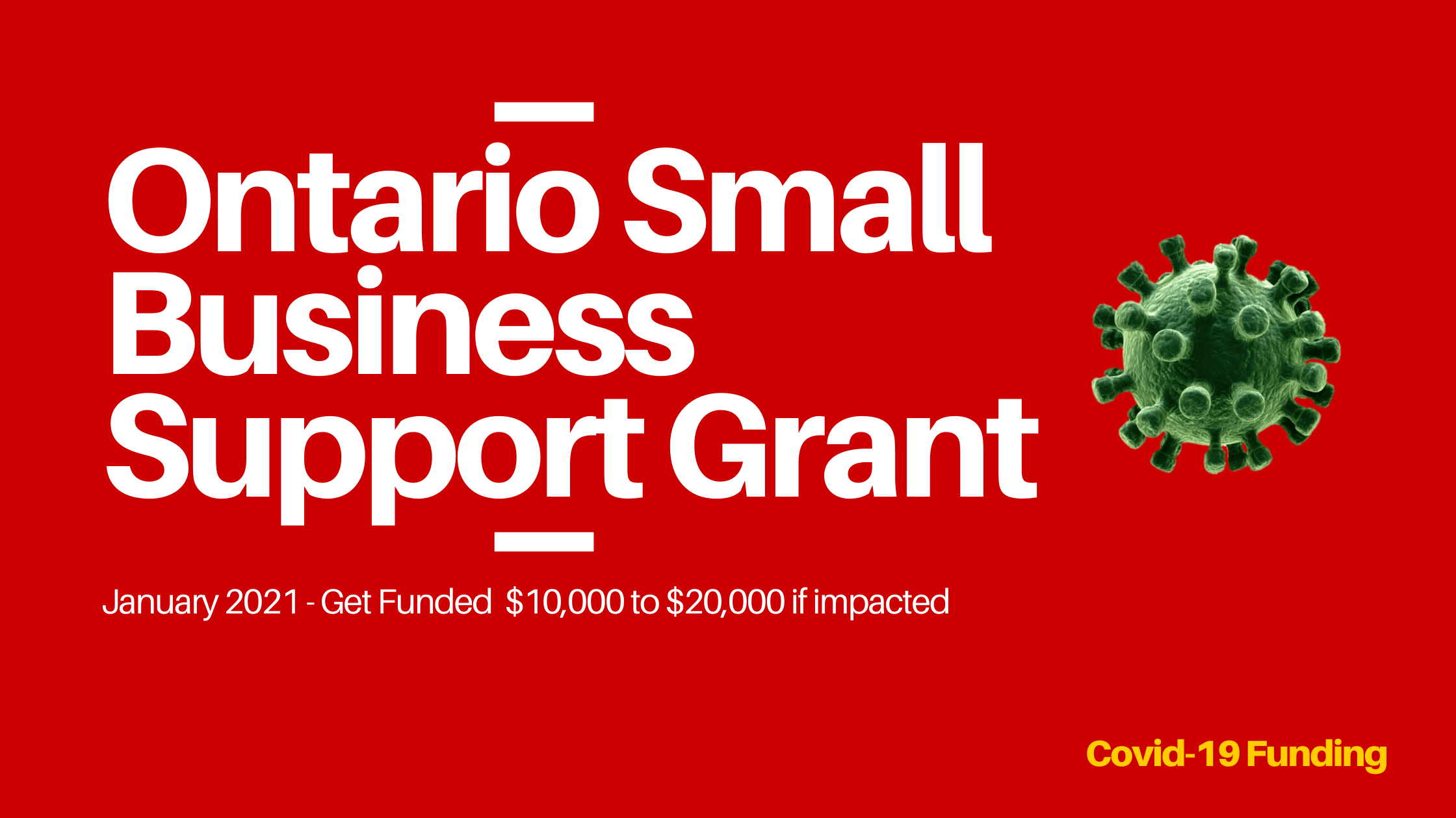 Ontario Small Business Support Grant