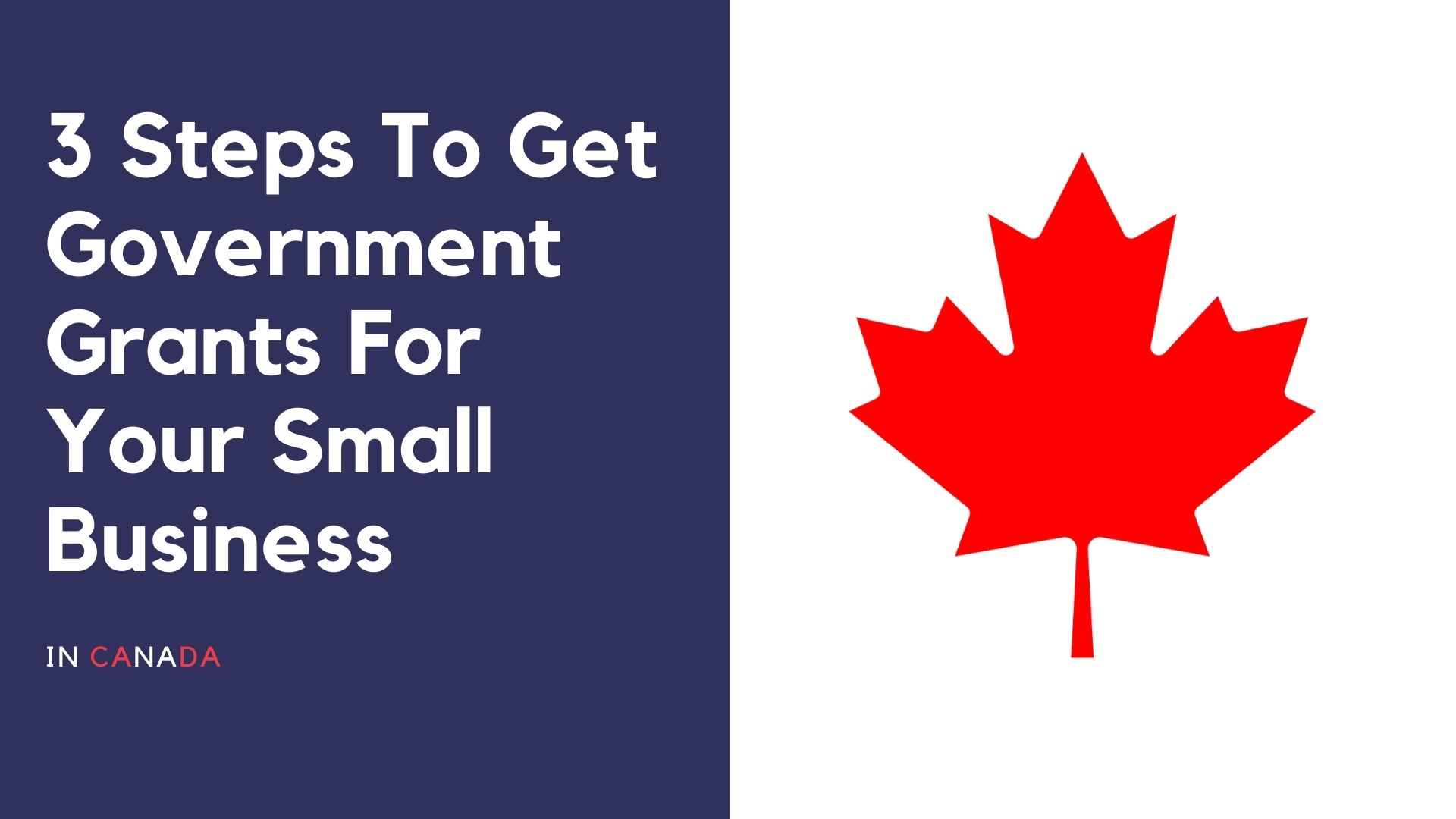 Get government grants for your small business