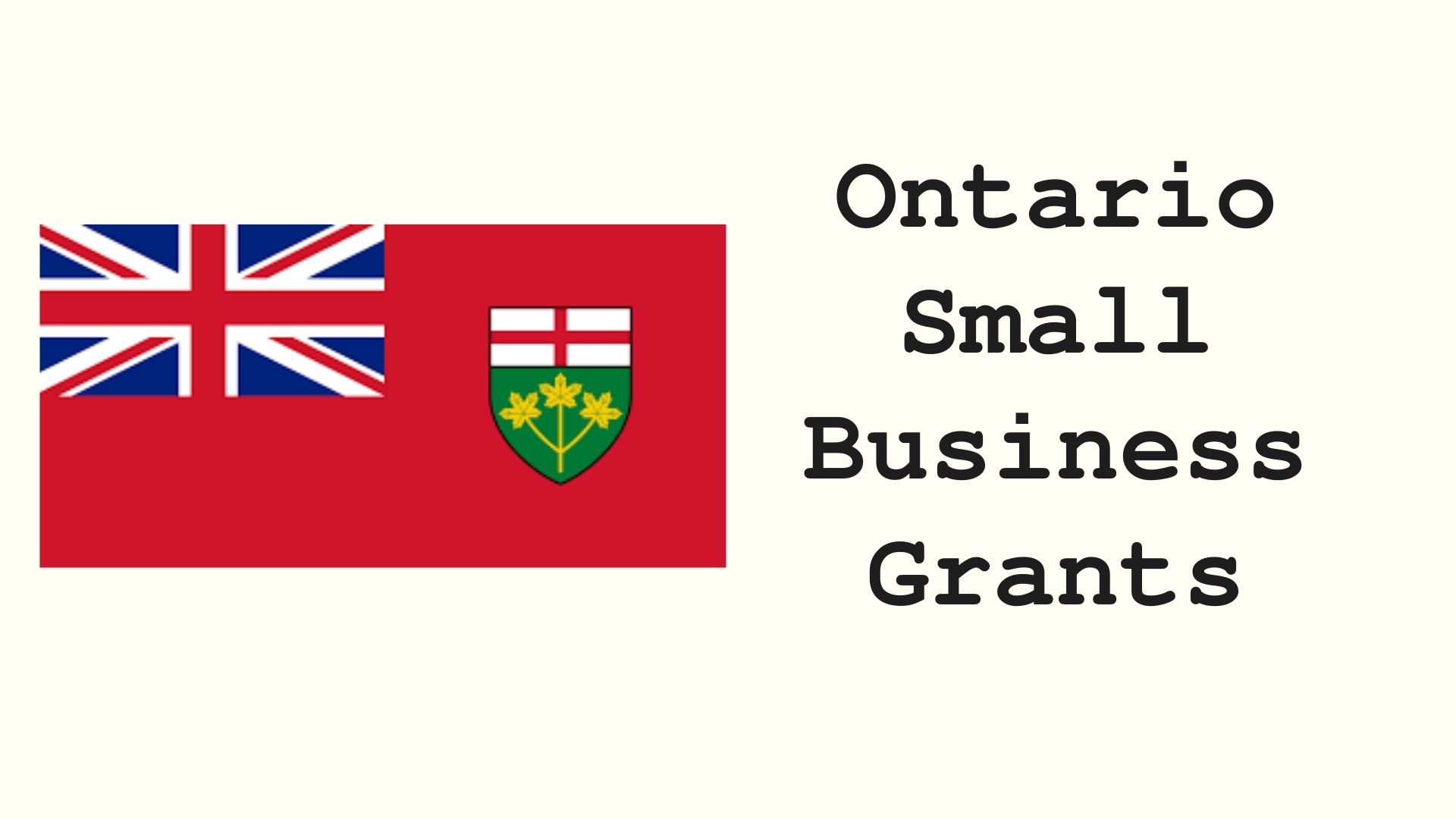Ontario Small Business Grants