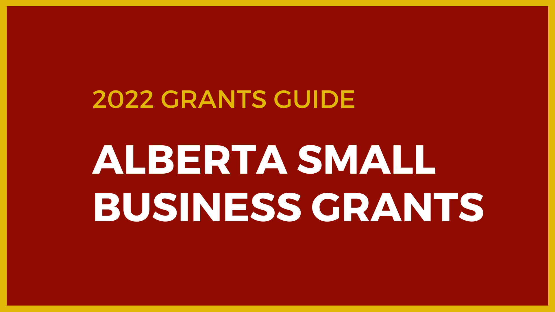 Alberta Small Business Grants