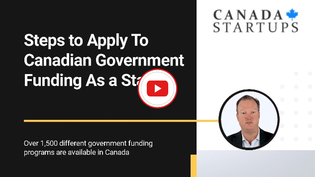 Steps to apply for government funding in Canada